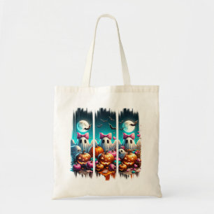 Tote Bag Mauvais chef sur la lune - Fantômes dans les vache