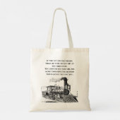 Tote Bag Mauvais train, premier arrêt (Dos)