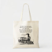 Tote Bag Mauvais train, premier arrêt (Devant)