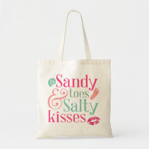 Tote Bag Mauvaise plage - orteils de Sandy et baisers salé