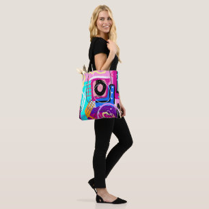 Tote Bag Maximaliste coloré Expressif Abstrait
