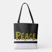 Tote Bag MAZIPOODLES Paix Olive Vert (Dos)