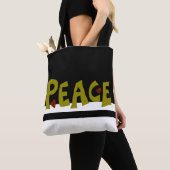 Tote Bag MAZIPOODLES Paix Olive Vert (De près)