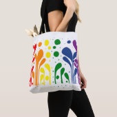 Tote Bag MCM Lollipop Floral Arc en ciel (De près)