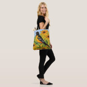 Tote Bag MD State Bird Oriole & Black eyed Susan Flower (Sur le modèle)