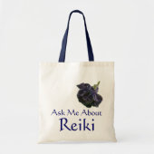 Tote Bag Me demander à propos de Reiki Purple Rose (Devant)
