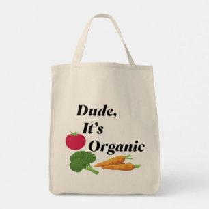 Tote Bag Mec C’est Biologique Typographie de légume drôle
