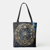 Tote Bag Mécanisme céleste Art cosmique (Dos)