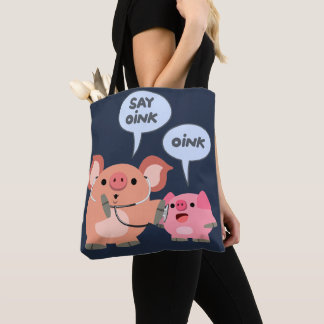 Tote Bag Médecin et patient du cochon de dessin mignon