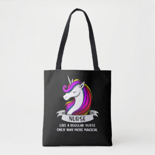 Tote Bag Médecin femmes magiques d'infirmière de licorne