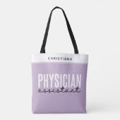 Tote Bag Médecin personnalisé Assistant PA Graduation (Dos)