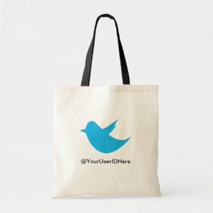 Tote Bag Médias bleus de Social d'oiseau