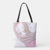 Tote Bag Méditation Consciente Sirène (Dos)