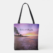 Tote Bag Méditation de plage (Dos)