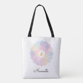 Tote Bag *~* Méditation des femmes Mandala Energy Pastel Ra (Dos)