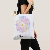 Tote Bag *~* Méditation des femmes Mandala Energy Pastel Ra (De près)