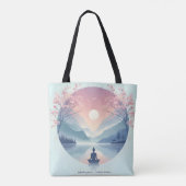Tote Bag Méditation nature apaisante (Dos)