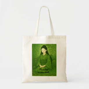 Tote Bag Méditation Zen Personnalisée Art Whimsical Mindful