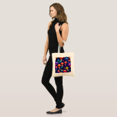Tote Bag Méduse colorée (Devant (modèle))