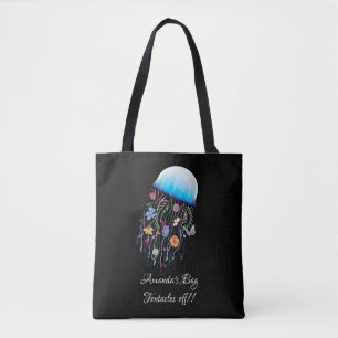 Tote Bag Méduse florale
