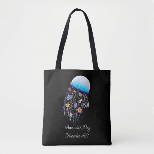 Tote Bag Méduse florale (Devant)