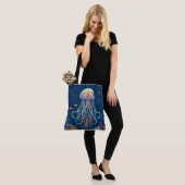 Tote Bag méduse marine/plage/côtière (Sur le modèle)