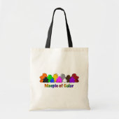 Tote Bag Meeple of Color - Coloré (Devant)