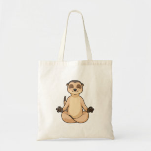 Tote Bag Meerkat à la méditation de Yoga