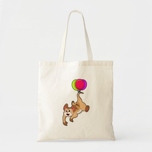 Tote Bag Meerkat avec ballon (Devant)