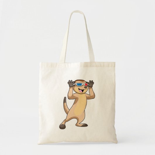 Tote Bag Meerkat avec lunettes (Devant)