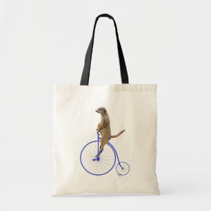 Tote Bag Meerkat sur le quart de penny bleu de penny