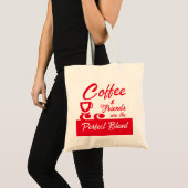 Tote Bag Meilleur ami amoureux du café rouge (Devant (produit))