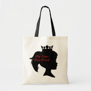 Tote Bag Meilleur ami de princesse grande soeur