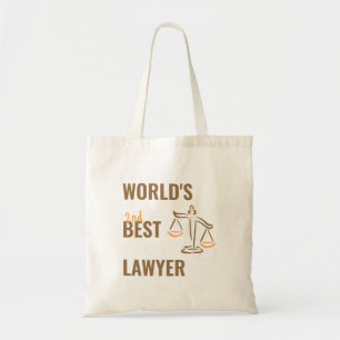 Tote Bag Meilleur avocat du monde. Idée cadeau de collègue.