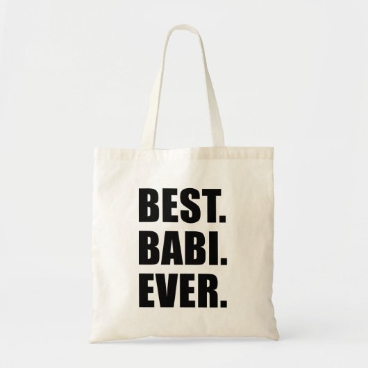 Tote Bag Meilleur Babi jamais tchèque grand (Devant)
