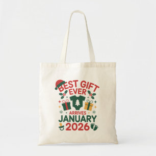 Tote Bag Meilleur cadeau de Noël arrive janvier 2026 pour l