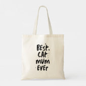 Tote Bag Meilleur chat Maman Jamais Moderne Simple Trendy C (Dos)