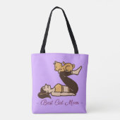 TOTE BAG MEILLEUR CHAT MOM YOGA (Dos)