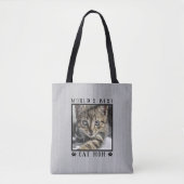 Tote Bag Meilleur Chat Mondial Maman Empreintes de pattes P (Devant)