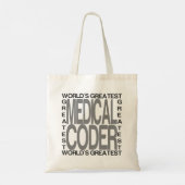Tote Bag Meilleur Codeur Médicale dans le monde (Dos)