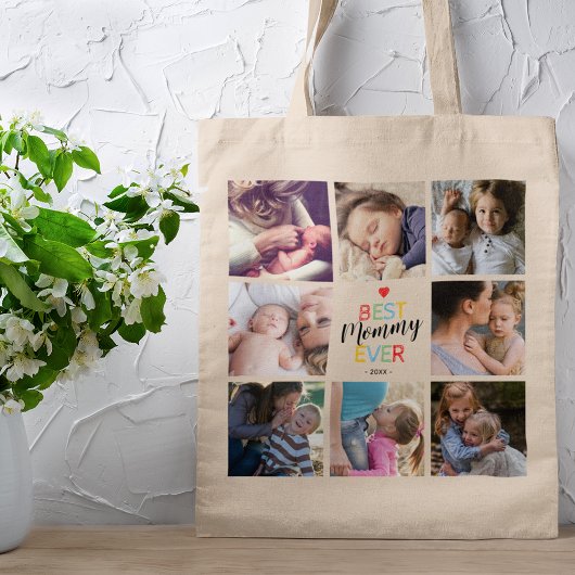 Tote Bag Meilleur Collage photo de maman