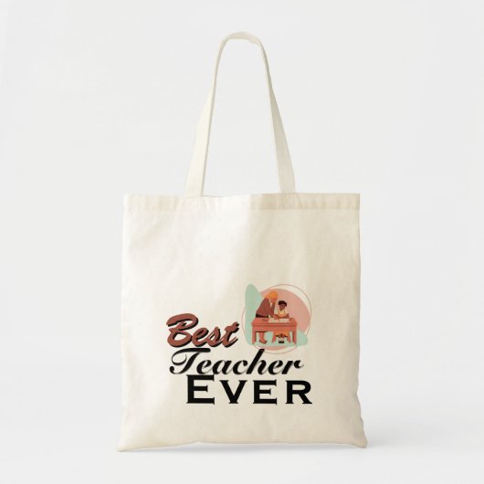 Tote Bag Meilleur Enseignant (Devant)