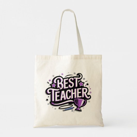Tote Bag Meilleur enseignant (Dos)