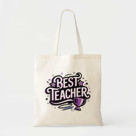 Tote Bag Meilleur enseignant (Devant)