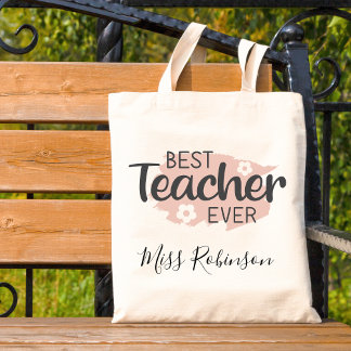 Tote Bag Meilleur Enseignant Appréciation Jamais Cadeau Est