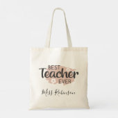 Tote Bag Meilleur Enseignant Appréciation Jamais Cadeau Est (Dos)