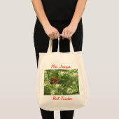 Tote Bag Meilleur Enseignant, Appréciation, Merci, Papillon (Devant (produit))