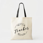 Tote Bag Meilleur enseignant de tous les temps (Devant)