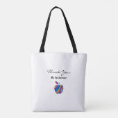 Tote Bag Meilleur Enseignant du monde Rainbow Apple Nom per (Dos)