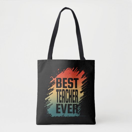 TOTE BAG MEILLEUR ENSEIGNANT JAMAIS (Devant)